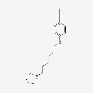 molecular formula C20H33NO B5204531 1-[6-(4-tert-butylphenoxy)hexyl]pyrrolidine 