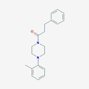 molecular formula C20H24N2O B5204562 1-(2-methylphenyl)-4-(3-phenylpropanoyl)piperazine 