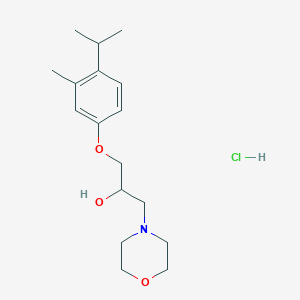 molecular formula C17H28ClNO3 B5204565 1-(4-isopropyl-3-methylphenoxy)-3-(4-morpholinyl)-2-propanol hydrochloride 