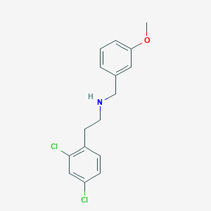 molecular formula C16H17Cl2NO B5204600 2-(2,4-dichlorophenyl)-N-(3-methoxybenzyl)ethanamine 