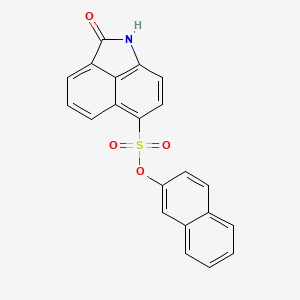 molecular formula C21H13NO4S B5204619 2-naphthyl 2-oxo-1,2-dihydrobenzo[cd]indole-6-sulfonate 