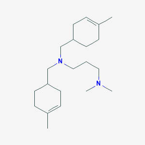 molecular formula C21H38N2 B5204623 (3-{bis[(4-methyl-3-cyclohexen-1-yl)methyl]amino}propyl)dimethylamine 