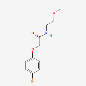 molecular formula C11H14BrNO3 B5204635 2-(4-bromophenoxy)-N-(2-methoxyethyl)acetamide 