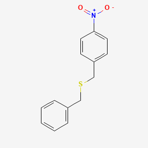 molecular formula C14H13NO2S B5204654 1-[(benzylthio)methyl]-4-nitrobenzene CAS No. 3019-30-5