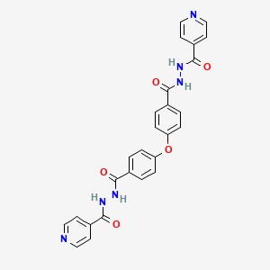 molecular formula C26H20N6O5 B5204665 N',N''-[oxybis(4,1-phenylenecarbonyl)]diisonicotinohydrazide 