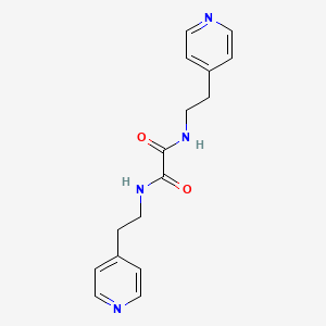 molecular formula C16H18N4O2 B5204690 N,N'-bis[2-(4-pyridinyl)ethyl]ethanediamide 
