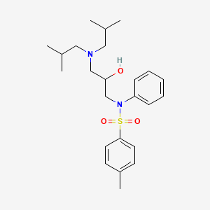 molecular formula C24H36N2O3S B5204723 N-[3-(diisobutylamino)-2-hydroxypropyl]-4-methyl-N-phenylbenzenesulfonamide 