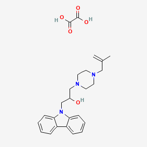 molecular formula C25H31N3O5 B5204866 1-(9H-carbazol-9-yl)-3-[4-(2-methyl-2-propen-1-yl)-1-piperazinyl]-2-propanol ethanedioate (salt) 