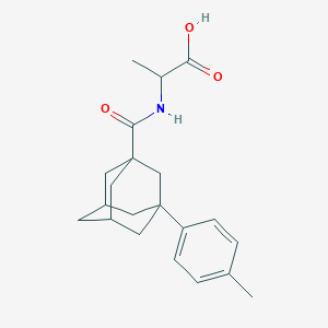 molecular formula C21H27NO3 B5204891 N-{[3-(4-methylphenyl)-1-adamantyl]carbonyl}alanine 
