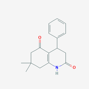 molecular formula C17H19NO2 B5204926 7,7-dimethyl-4-phenyl-4,6,7,8-tetrahydro-2,5(1H,3H)-quinolinedione 