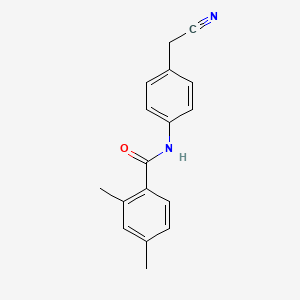 molecular formula C17H16N2O B5204947 N-[4-(cyanomethyl)phenyl]-2,4-dimethylbenzamide 
