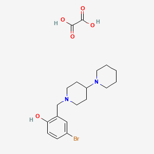 molecular formula C19H27BrN2O5 B5204953 2-(1,4'-bipiperidin-1'-ylmethyl)-4-bromophenol ethanedioate (salt) 