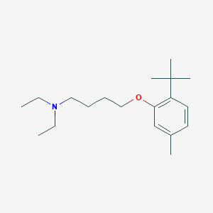 molecular formula C19H33NO B5204959 4-(2-tert-butyl-5-methylphenoxy)-N,N-diethyl-1-butanamine 