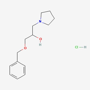 molecular formula C14H22ClNO2 B5204992 1-(benzyloxy)-3-(1-pyrrolidinyl)-2-propanol hydrochloride 