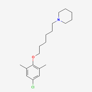 molecular formula C19H30ClNO B5205010 1-[6-(4-chloro-2,6-dimethylphenoxy)hexyl]piperidine 