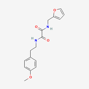 molecular formula C16H18N2O4 B5205023 N-(2-furylmethyl)-N'-[2-(4-methoxyphenyl)ethyl]ethanediamide 