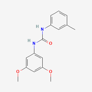 molecular formula C16H18N2O3 B5205092 N-(3,5-dimethoxyphenyl)-N'-(3-methylphenyl)urea CAS No. 793677-84-6