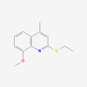 molecular formula C13H15NOS B5205182 2-(ethylthio)-8-methoxy-4-methylquinoline 