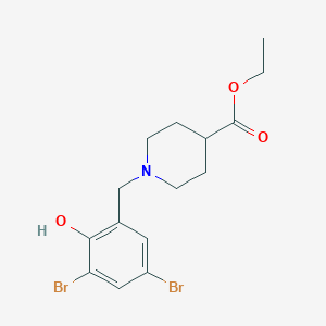 molecular formula C15H19Br2NO3 B5205183 ethyl 1-(3,5-dibromo-2-hydroxybenzyl)-4-piperidinecarboxylate 