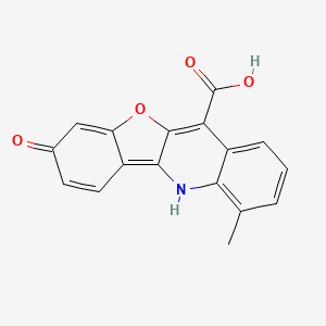 molecular formula C17H11NO4 B5205195 8-hydroxy-4-methyl[1]benzofuro[3,2-b]quinoline-11-carboxylic acid 