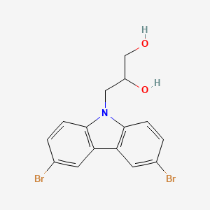 molecular formula C15H13Br2NO2 B5205241 3-(3,6-dibromo-9H-carbazol-9-yl)-1,2-propanediol CAS No. 173157-92-1