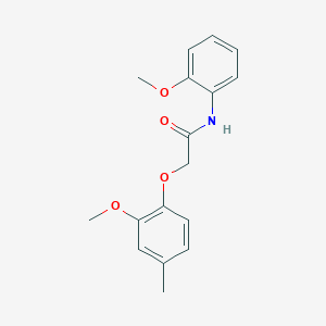 molecular formula C17H19NO4 B5205280 2-(2-methoxy-4-methylphenoxy)-N-(2-methoxyphenyl)acetamide 