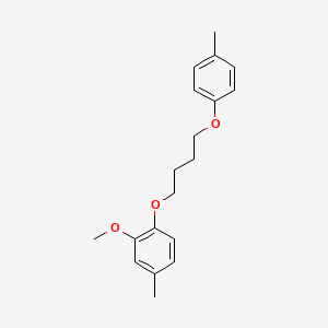 molecular formula C19H24O3 B5205299 2-methoxy-4-methyl-1-[4-(4-methylphenoxy)butoxy]benzene 