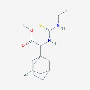 molecular formula C16H26N2O2S B5205329 methyl 1-adamantyl{[(ethylamino)carbonothioyl]amino}acetate 