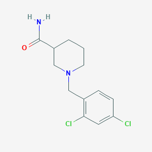 molecular formula C13H16Cl2N2O B5205361 1-(2,4-dichlorobenzyl)-3-piperidinecarboxamide 