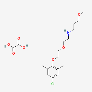 molecular formula C18H28ClNO7 B5205371 N-{2-[2-(4-chloro-2,6-dimethylphenoxy)ethoxy]ethyl}-3-methoxy-1-propanamine oxalate 