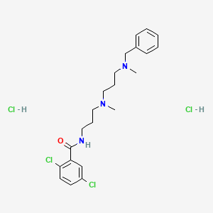 molecular formula C22H31Cl4N3O B5205396 N-{3-[{3-[benzyl(methyl)amino]propyl}(methyl)amino]propyl}-2,5-dichlorobenzamide dihydrochloride 