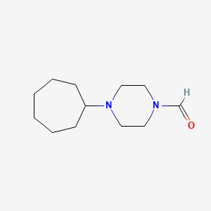 molecular formula C12H22N2O B5205407 4-cycloheptyl-1-piperazinecarbaldehyde 