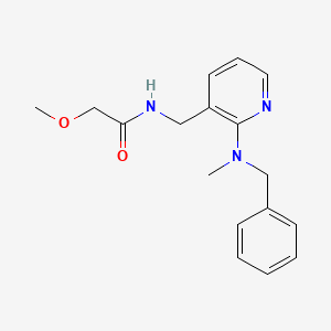 molecular formula C17H21N3O2 B5205469 N-({2-[benzyl(methyl)amino]-3-pyridinyl}methyl)-2-methoxyacetamide 