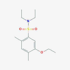 molecular formula C14H23NO3S B5205475 5-ethoxy-N,N-diethyl-2,4-dimethylbenzenesulfonamide 
