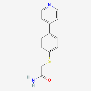 molecular formula C13H12N2OS B5205514 2-{[4-(4-pyridinyl)phenyl]thio}acetamide trifluoroacetate 