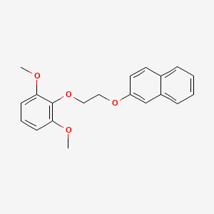 molecular formula C20H20O4 B5205536 2-[2-(2,6-dimethoxyphenoxy)ethoxy]naphthalene 