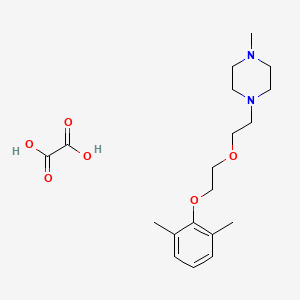 molecular formula C19H30N2O6 B5205564 1-{2-[2-(2,6-dimethylphenoxy)ethoxy]ethyl}-4-methylpiperazine oxalate 