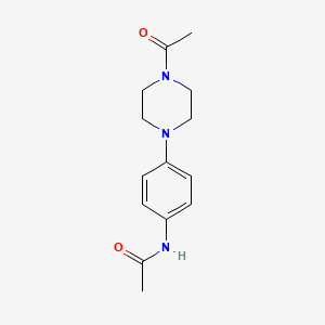 molecular formula C14H19N3O2 B5205565 N-[4-(4-acetyl-1-piperazinyl)phenyl]acetamide 
