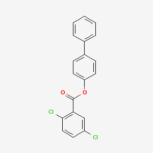 molecular formula C19H12Cl2O2 B5205629 4-biphenylyl 2,5-dichlorobenzoate 