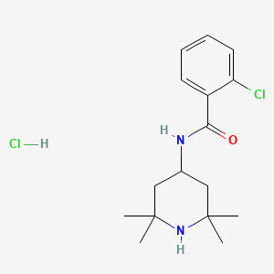 2-chloro-N-(2,2,6,6-tetramethyl-4-piperidinyl)benzamide hydrochloride