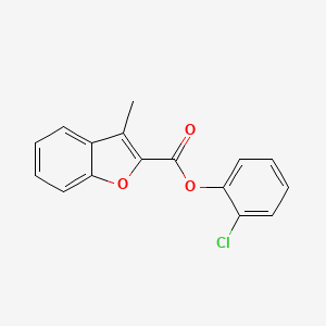 molecular formula C16H11ClO3 B5205804 2-chlorophenyl 3-methyl-1-benzofuran-2-carboxylate 