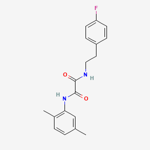 molecular formula C18H19FN2O2 B5205814 N-(2,5-dimethylphenyl)-N'-[2-(4-fluorophenyl)ethyl]ethanediamide 