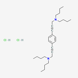 molecular formula C28H46Cl2N2 B5205823 3,3'-(1,4-phenylene)bis(N,N-dibutyl-2-propyn-1-amine) dihydrochloride 