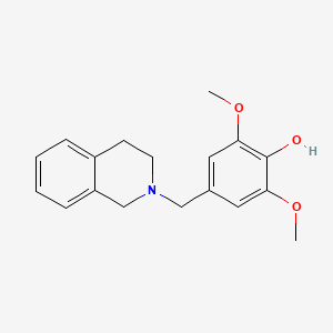 molecular formula C18H21NO3 B5205849 4-(3,4-dihydro-2(1H)-isoquinolinylmethyl)-2,6-dimethoxyphenol 