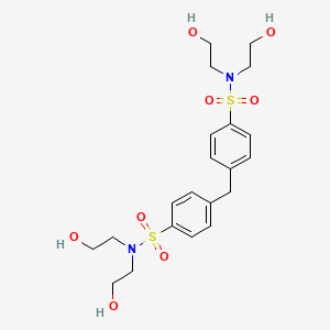 molecular formula C21H30N2O8S2 B5205873 4,4'-methylenebis[N,N-bis(2-hydroxyethyl)benzenesulfonamide] 