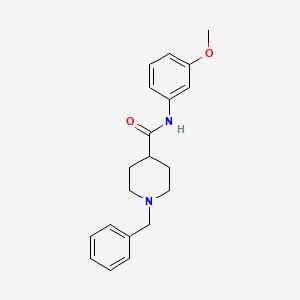 molecular formula C20H24N2O2 B5205885 1-benzyl-N-(3-methoxyphenyl)-4-piperidinecarboxamide 