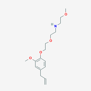 molecular formula C17H27NO4 B5205904 2-[2-(4-allyl-2-methoxyphenoxy)ethoxy]-N-(2-methoxyethyl)ethanamine 