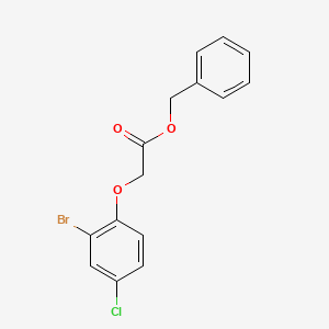 molecular formula C15H12BrClO3 B5205925 benzyl (2-bromo-4-chlorophenoxy)acetate 