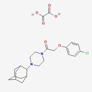 molecular formula C24H31ClN2O6 B5205936 1-(2-adamantyl)-4-[(4-chlorophenoxy)acetyl]piperazine oxalate 