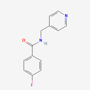 molecular formula C13H11FN2O B5205968 4-fluoro-N-(4-pyridinylmethyl)benzamide CAS No. 63825-03-6